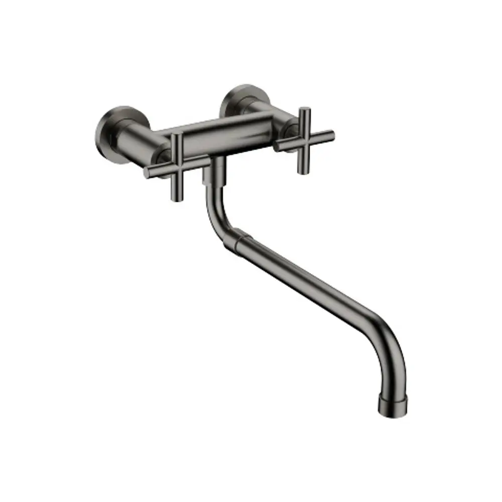 Dornbracht-TARA.-Wand-Brückenbatterie-Ausladung 365mm-Dark Platinum gebürstet, 31151892-99 Galeriebild 1